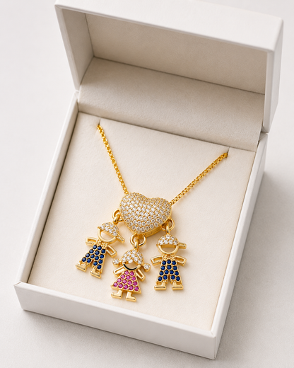 Collar con charms para madres